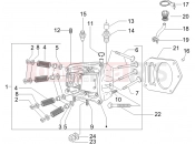 gilera 2007 Fuoco 500 hengerfej - szelep