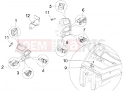 gilera 2008 Fuoco 500 Selectors - Switches - Buttons