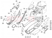 gilera 2012 Fuoco 500 Central cover - Footrests