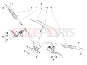 Handlebars - Master cil. - Gilera Fuoco 500 LT 2013