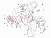 gilera 2007 GP 800 Front glove-box - Knee-guard panel