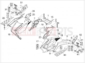 gilera 2011 GP 800 Central cover - Footrests