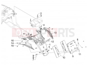 gilera 2011 GP 800 Rear cover - Splash guard