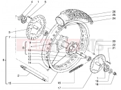 gilera H@k M.Y. 2001 Rear wheel