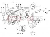 Crankcase cover - Crankcase cooling - Gilera Nexus 250 2006