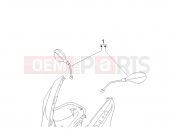 Driving mirror/s - Gilera Nexus 250 2006