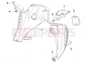 Front glove-box - Knee-guard panel - Gilera Nexus 250 2006