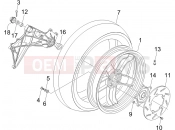 Rear wheel - Gilera Nexus 250 2006