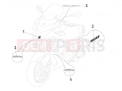 gilera 2007 Nexus 250 Plates - Emblems