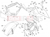 gilera 2007 Nexus 250 Rear cover - Splash guard