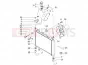 Cooling system - Gilera Nexus 250 SP 2007