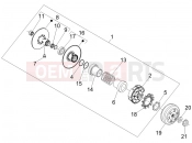 Driven pulley - Gilera Nexus 250 SP 2007