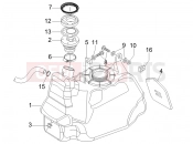 Fuel tank - Gilera Nexus 500 2006