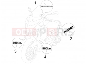 Plates - Emblems - Gilera Nexus 500 2007