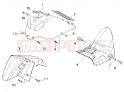 Wheel huosing - Mudguard - Gilera Nexus 500 2008