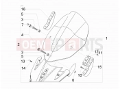 Windshield - Glass - Gilera Nexus 500 2008