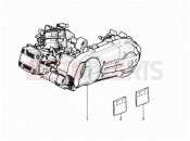 Engine, assembly - Gilera Nexus 500 2009