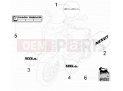 Plates - Emblems - Gilera Nexus 500 2009