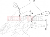 Driving mirror/s - Gilera Nexus 500 2010