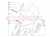Windshield - Glass - Gilera Nexus 500 2010