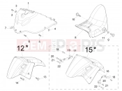 Wheel huosing - Mudguard - Gilera Nexus 500 SP 2006