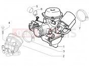 gilera 2008 Oregon 250 Carburettor, assembly - Union pipe