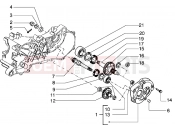 gilera Runner 50 2T Rear wheel shaft
