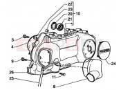 gilera Runner 125 VX 4T Crankcase cooling