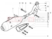 Catalytic silencer - Gilera Runner 200 VXR 4T