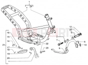 Chasis-central stand - Gilera Runner 200 VXR 4T