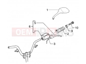 Handlebars component parts - Gilera Runner 200 VXR 4T