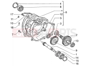 Rear wheel shaft - Gilera Runner 200 VXR 4T