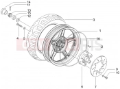 gilera 2005 Runner 50 Pure Jet SC Rear wheel