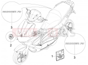 gilera 2008 Runner 50 ST Pure Jet Plates - Emblems