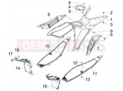 gilera 2011 Runner 50 SP Central cover - Footrests