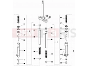 gilera 2017 Runner 50 SP Fork's components (Escorts)