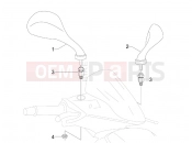 gilera 2009 Runner 50 SP Driving mirror/s
