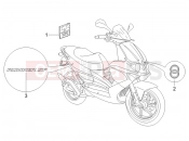 gilera 2005 Runner 50 SP Race Plates - Emblems