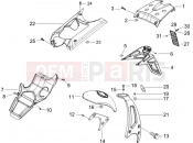 gilera 2005 Runner 50 SP Race Rear cover - Splash guard