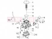 gilera 2009 Runner 125 ST 4T Carburetor's components