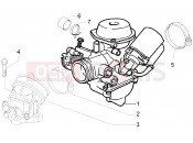 gilera 2011 Runner 125 ST 4T Carburettor, assembly - Union pipe