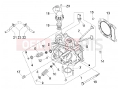 gilera 2013 Runner 125 ST 4T Head unit - Valve