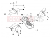 gilera 2014 Runner 125 ST 4T Wheel huosing - Mudguard