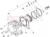 gilera 2011 Runner 200 ST 4T Cylinder-piston-wrist pin unit