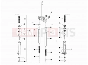 gilera 2011 Runner 200 ST 4T Fork's components (Escorts)