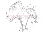 gilera 2011 Runner 200 ST 4T Front glove-box - Knee-guard panel