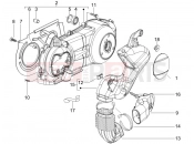 gilera 2007 Runner 125 VX 4T Crankcase cover - Crankcase cooling