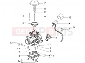 Carburetor's components - Gilera Runner 125 Race VX 4T 2005