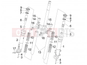 Fork's components (Kayaba) - Gilera Runner 125 Race VX 4T 2005
