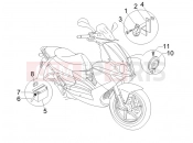 Remote control switches - Battery - Horn - Gilera Runner 125 Race VX 4T 2005